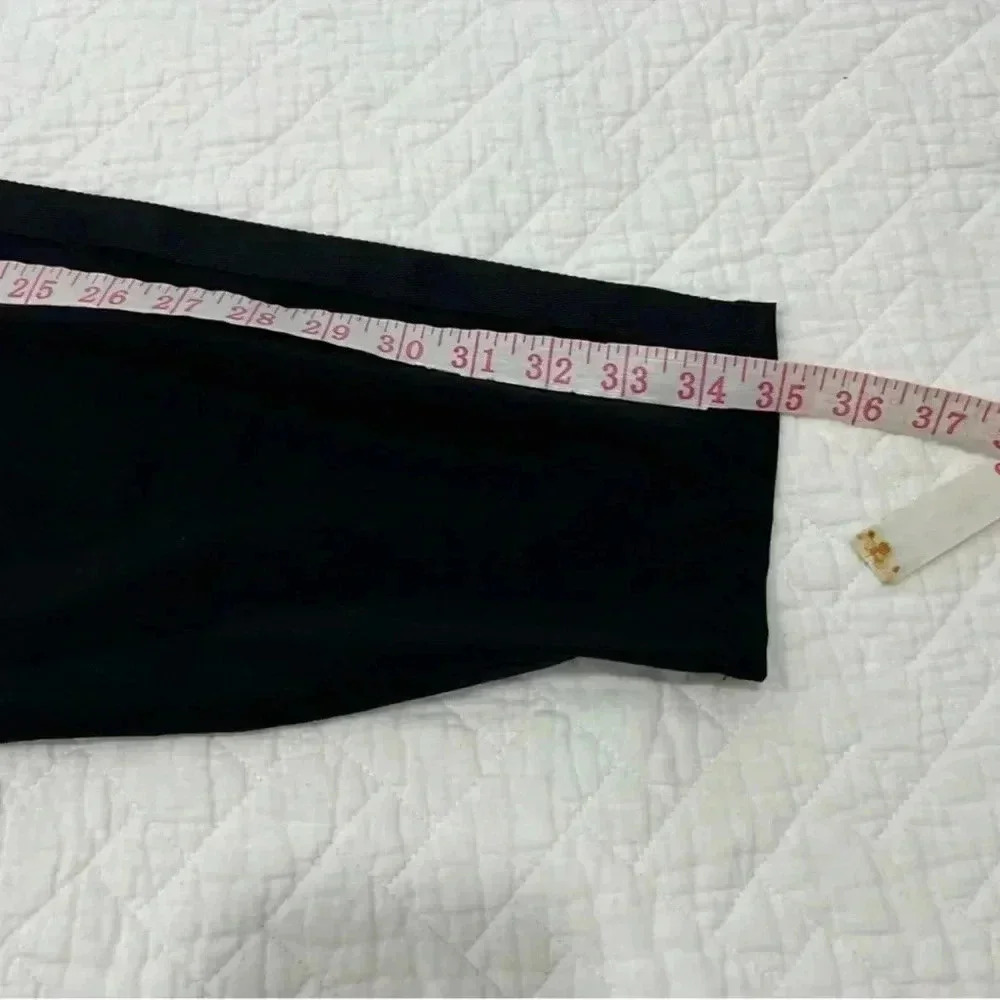 Athleta Nolita Slim Tapered Crop Pant Black Side Stripe Size 4 - Picture 13 of 15